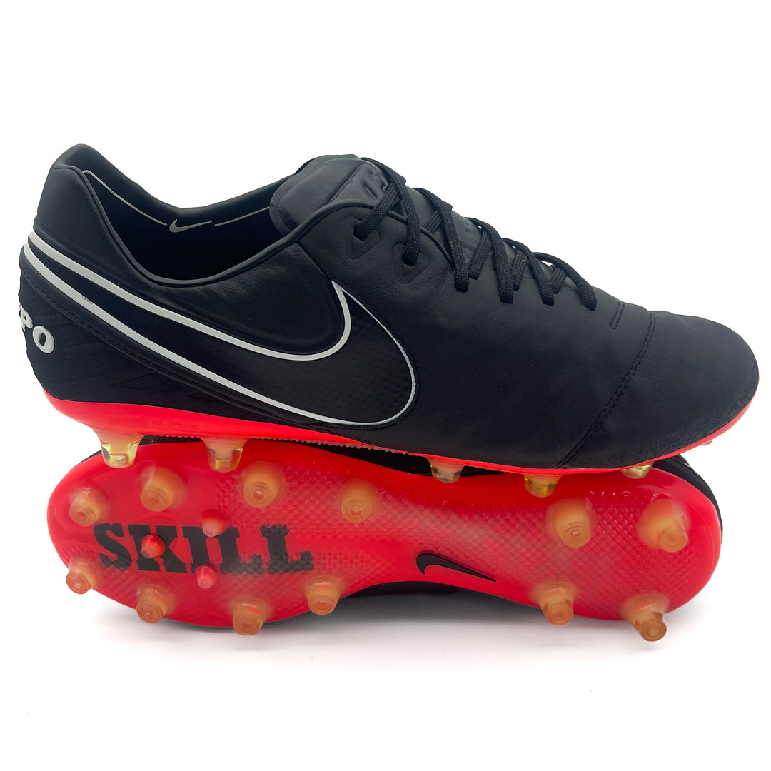 Nike Tiempo Legend VI AG - Elite NIKEiD - Black/White/Bright Crimson – Boots Plug, photo 1