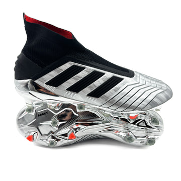 Adidas Predator 19+ FG - Elite 302 Redirect - Silver Metallic/Core Black/Red
