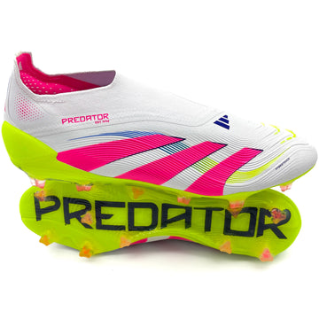 Adidas Predator Elite FG Laceless - Celestial Victory - Cloud White/Lucid Pink/Lucid Lemon
