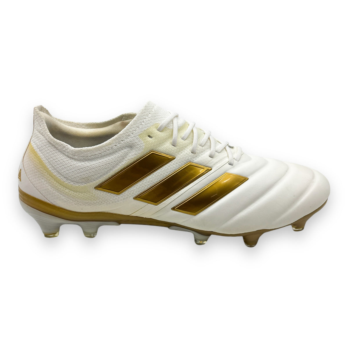 Adidas Copa 19.1 FG White & Gold Boots Plug Adidas Copa 19.1 FG White & Gold Boots Plug