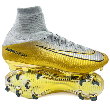 Nike Mercurial Superfly V CR7 FG Limited Edition - Elite Quinto Triunfo - Metallic Gold/Pure Platinum/Metallic Silver