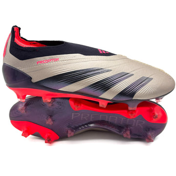 Adidas Predator Elite FG Laceless - Vivid Horizon - Platinum Metallic/Aurora Black/Carbon