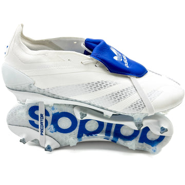 Adidas Predator Elite Tongue FG Limited Edition - David Beckham - Cloud White/Bluebird/Team Royal Blue