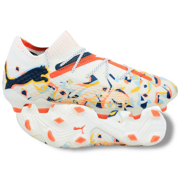 Puma Future 7 Ultimate NJR FG/AG - Elite Creativity - PUMA White/Ocean Tropic/Turquoise Surf/Hot Heat/Sun Stream