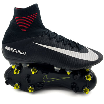 Nike Mercurial Superfly V SG-PRO AC - Elite Pitch Dark - Black/White/University Red