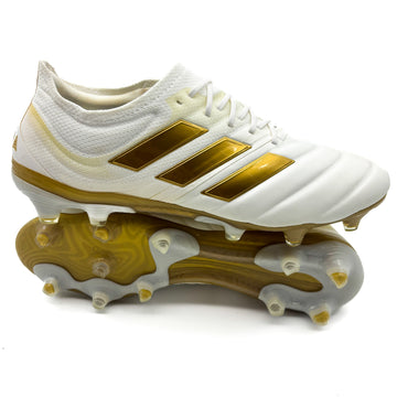 Adidas Copa 19.1 FG - Elite Input Code - White/Gold Metallic/Football Blue