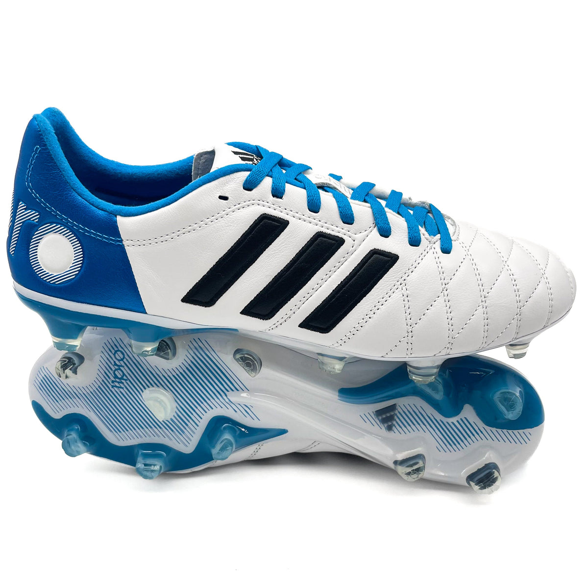 Adidas Adipure 11Pro FG ELITE 'Footwear White/Core Black/Solar Blue LI Boots Plug Adidas Adipure 11Pro FG ELITE 'Footwear White/Core Black/Solar Blue LI Boots Plug