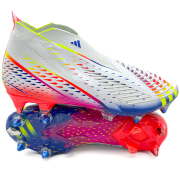 Adidas Predator Edge+ SG - Elite Al Rihla - White/Solar Yellow/Power Blue