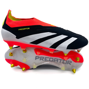 Adidas Predator Elite Laceless SG - Solar Energy - Core Black/White/Solar Red