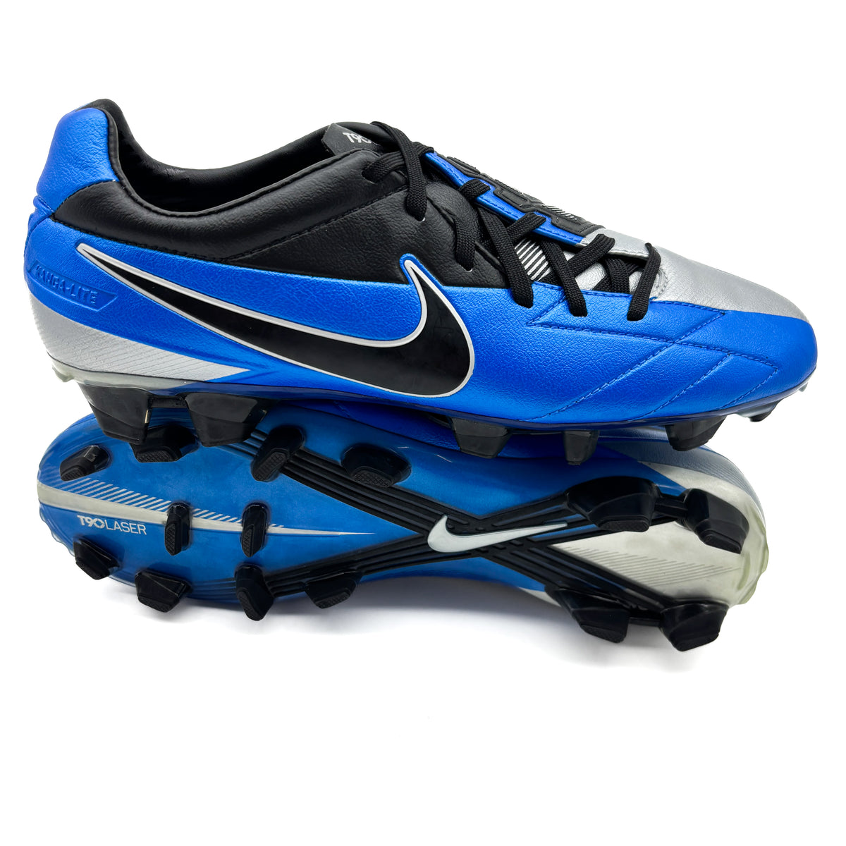 Nike T90 サッカーシューズ ブラック/ライトブルー B3BE2343-7A3B-435E-9631-
