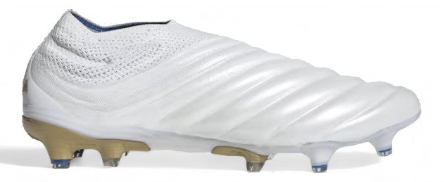 Adidas Copa 19+ FG - Elite Input Code - White/Gold Metallic/Football Blue – Boots Plug, photo 1
