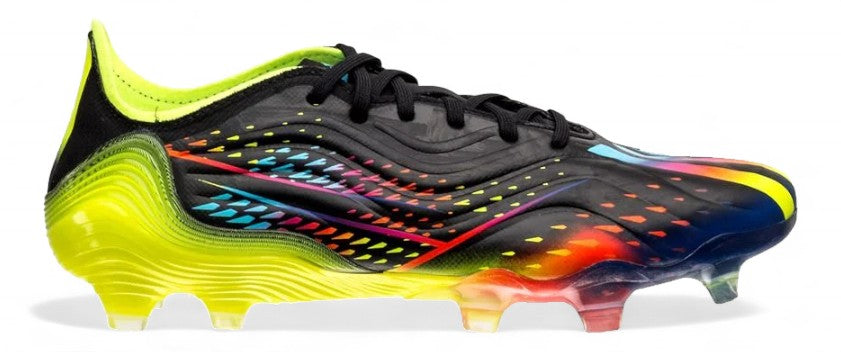 Adidas Copa Sense.1 FG - Elite Al Rihla - Core Black/Bright Cyan/Team Solar Yellow – Boots Plug, photo 1