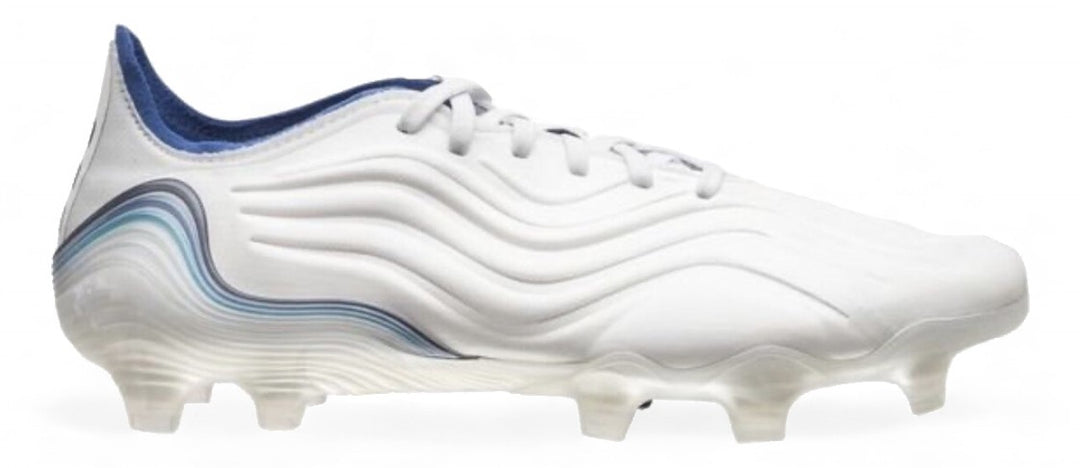 Adidas Copa Sense.1 FG - Elite Diamond Edge - White/Hi-Res Blue/Legend Ink – Boots Plug, photo 1