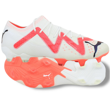 Puma Future Ultimate Low FG/AG - Elite Breakthrough - PUMA White/PUMA Black/Fire Orchid