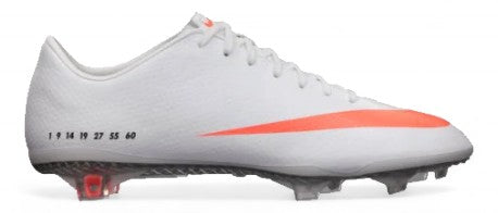 Nike Mercurial Vapor IX FG - Elite CR7 Numbers - White/Bright Mango – Boots Plug, photo 1