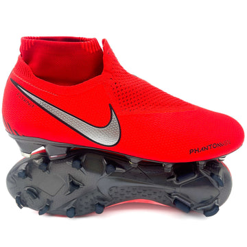 Nike Phantom Vision Elite DF FG - Game Over - Bright Crimson/Metallic Silver