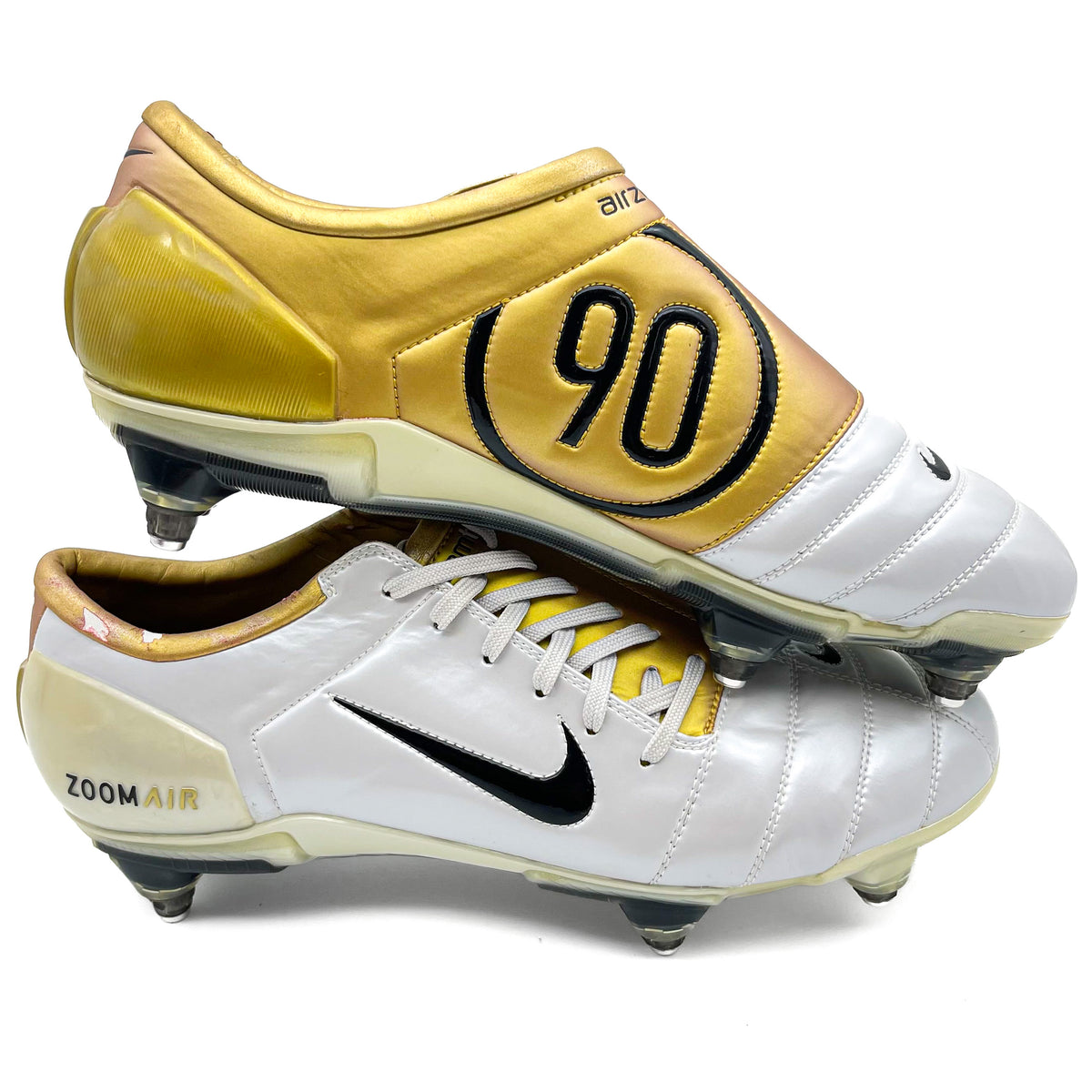 Nike T90 Air Zoom III SG 2004 'SP White/Black/Metallic Gold