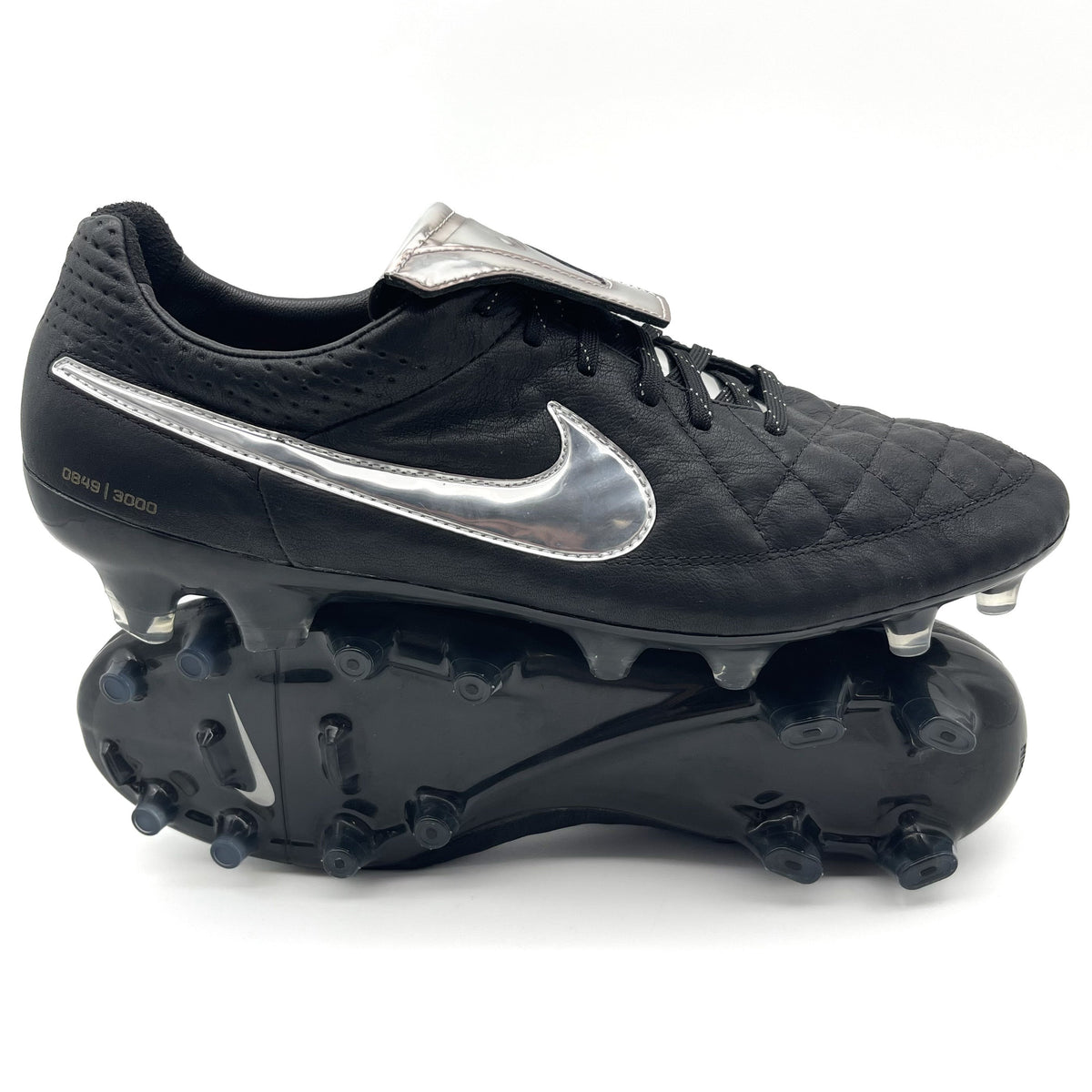 Nike Tiempo Legend V FG ELITE 'Black/Chrome LIMITED EDITION