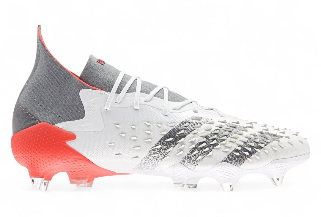 Adidas Predator Freak.1 SG - Elite White Spark - White/Iron Metallic/Solar Red – Boots Plug, photo 1