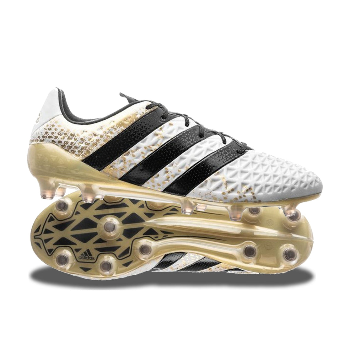 Adidas Ace 16.1 FG/AG - Elite Stellar - White/Core Black/Gold Metallic – Boots Plug, photo 1