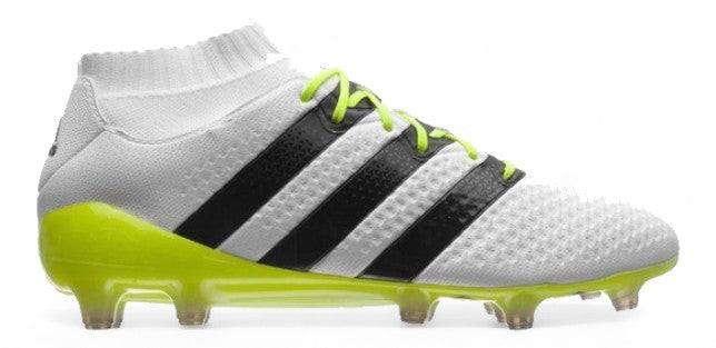 Adidas Ace 16.1 Primeknit FG/AG - Elite Feather White/Core Black/Solar Yellow – Boots Plug, photo 1