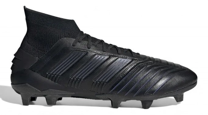Adidas Predator 19.1 Leather FG - Elite Dark Script - Core Black – Boots Plug, photo 1