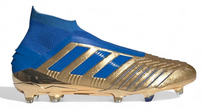 Adidas Predator 19+ FG - Elite Input Code - Gold Metallic/Football Blue/White – Boots Plug, photo 1