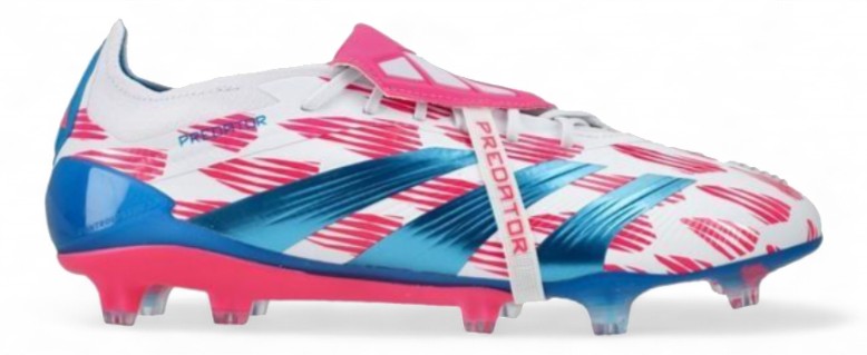 Adidas Predator Elite Tongue FG - Reemergence - White/Solar Blue/Solar Pink – Boots Plug, photo 1