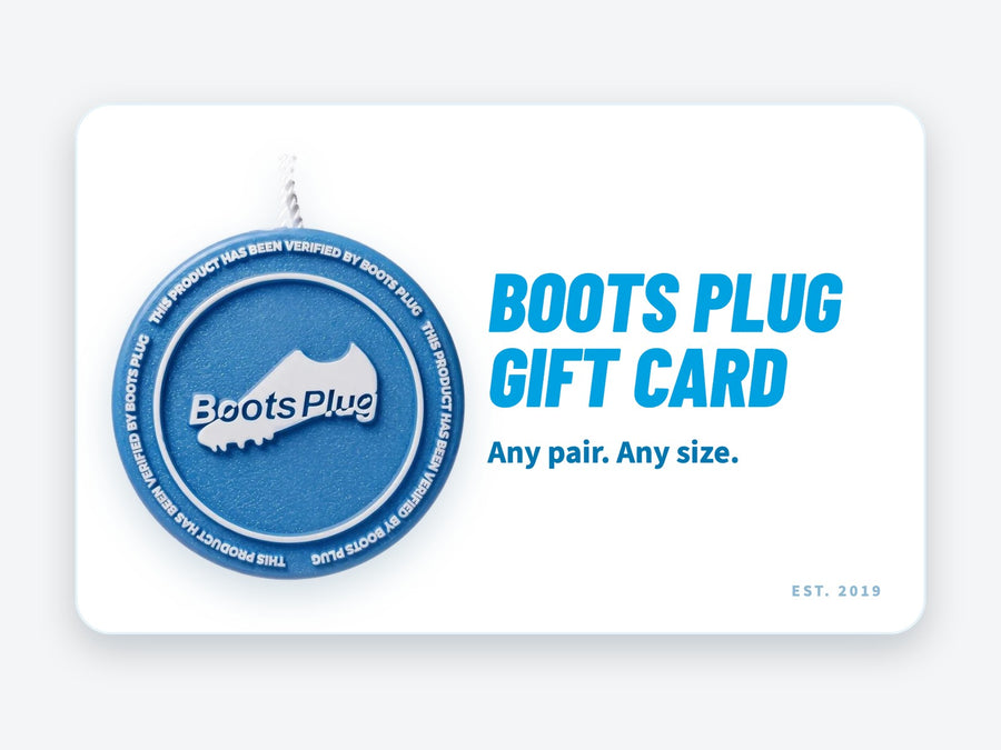 Boots Plug gift card with our tag: any pair, any size