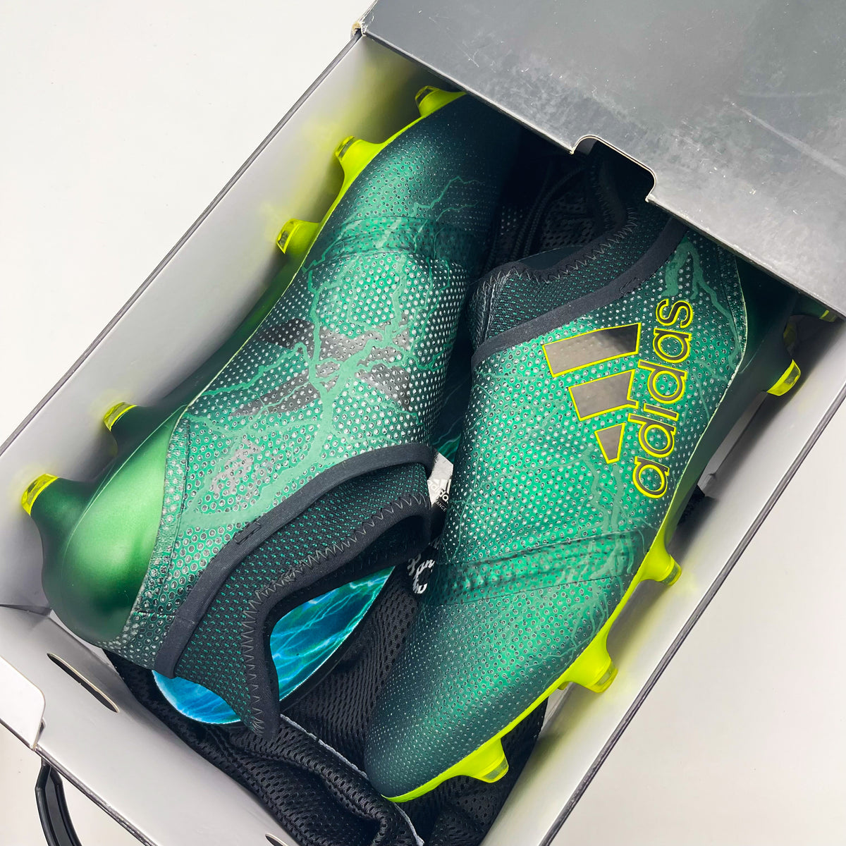 Adidas X 17+ Purespeed 'Thunder Storm - Core Black/Solar Yellow