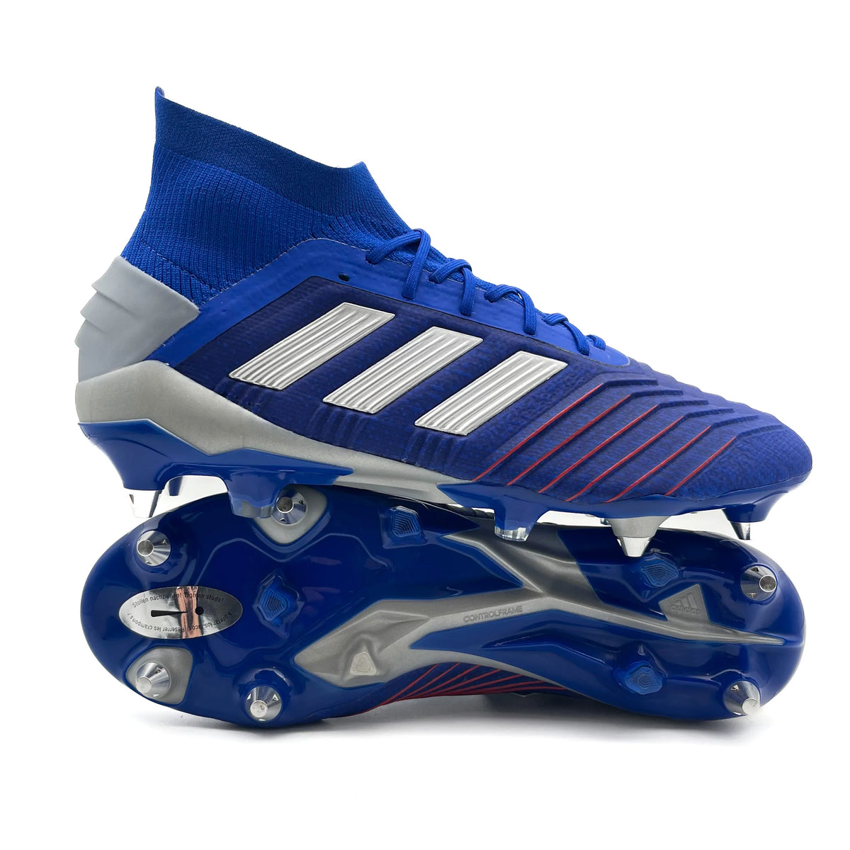 Adidas Predator 19.1 SG ELITE 'Bold Blue/Silver Metallic Kid