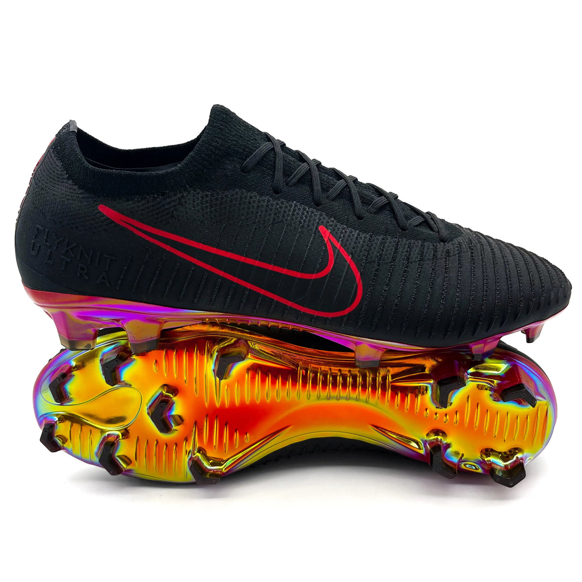 Nike Flyknit Ultra Vapor FG ELITE 'Play Fire - Black/Red LIMITED