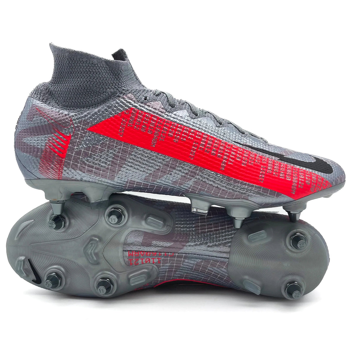 超美品　MercurialSuperFlyCR7 BornLeader Nike Mercurial Superfly 8 Elite Fg Chlorine Blue-Laser Orange Sz