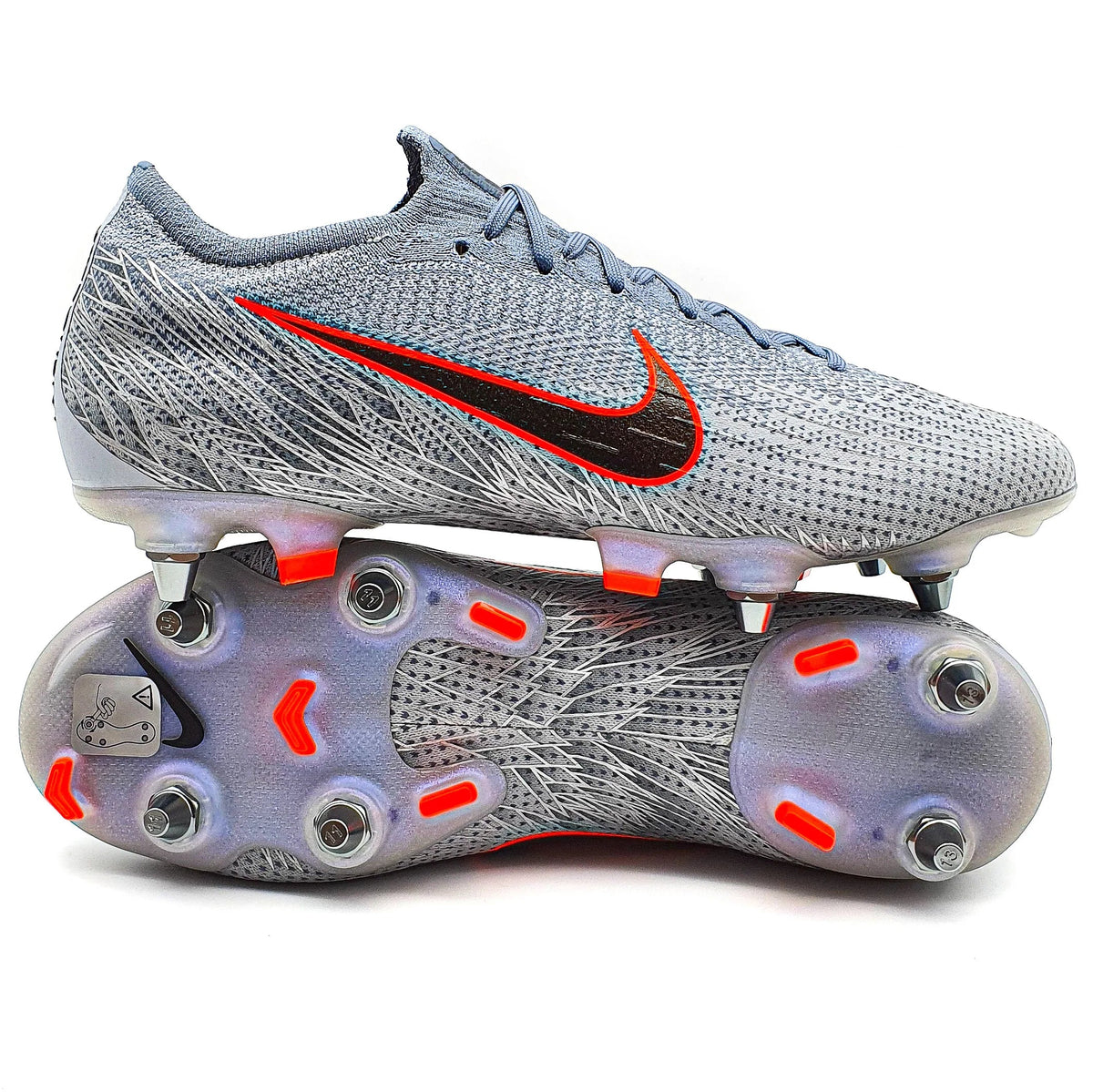 Nike Mercurial Vapor 12 SG-PRO Elite 'Victory - Grey/Black/Blue Nike Mercurial Vapor 12 SG-PRO Elite 'Victory - Grey/Black/Blue