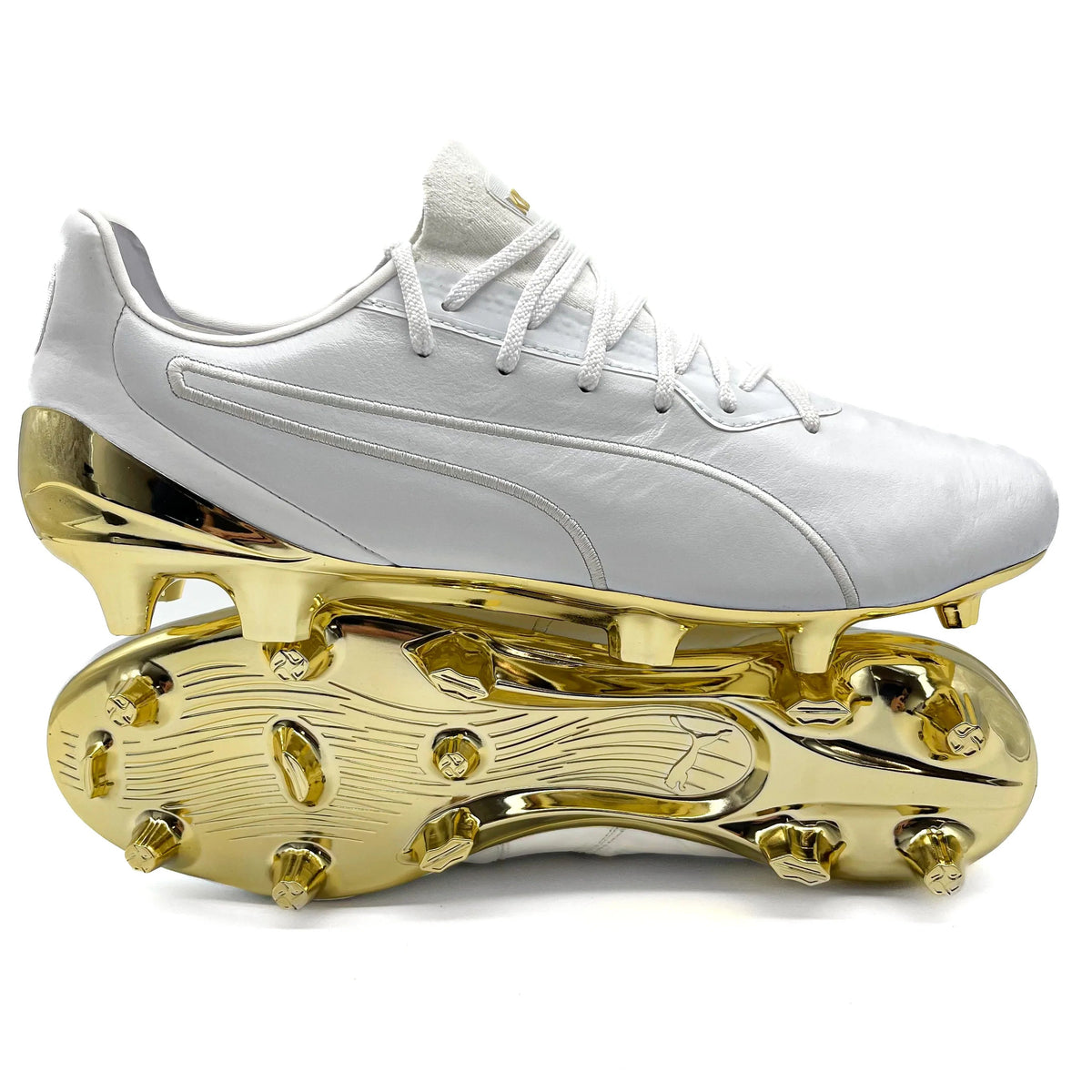 Puma King Platinum FG ELITE 'Premium - PUMA White/Team Gold