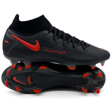 Nike Phantom GT DF FG - Elite Black X Chile Red - Black/Chile Red/Dark Smoke Grey