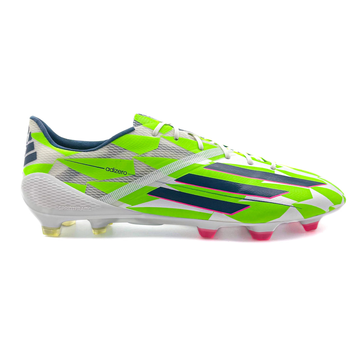 Adidas F50 Adizero FG Neon Green Boots Plug