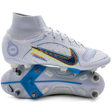 Nike Mercurial Superfly 8 SG-PRO - Elite Progress Pack - Football Grey/Light Marine/Laser Blue/Blackened Blue