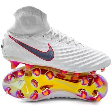 Nike Magista Obra 2 DF FG - Elite Just Do It World Cup - White/Metallic Cool Grey/Light Crimson