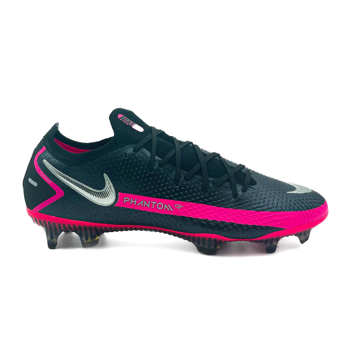 Nike Phantom GT FG Elite 'Black/Metallic Silver/Pink Blast