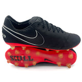 Nike Tiempo Legend VI AG - Elite NIKEiD - Black/White/Bright Crimson – Boots Plug, photo 1