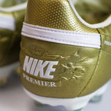Custom Tongue Nike Premier FG ELITE 'Metallic Gold/White'