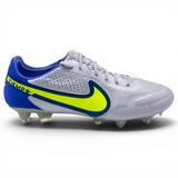 Nike Tiempo Legend 9 SG Elite "Anti-Clog Recharge - Grey Fog/Volt/Sapphire"