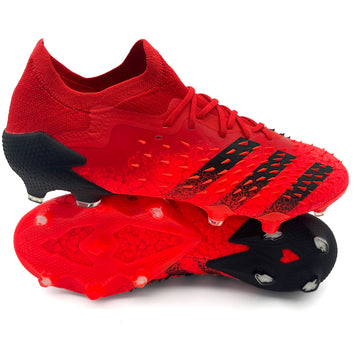 Adidas Predator Freak.1 Low FG - Elite Demonskin - Red/Core Black/Solar Red