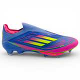 Adidas F50+ Elite Laceless FG - Blue Fusion/Lucid Lemon/Lucid Pink