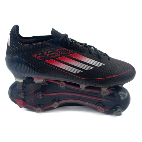 Adidas F50 Elite FG - Stealth Victory - Core Black/Iron Metallic/Lucid Red – Boots Plug, photo 1