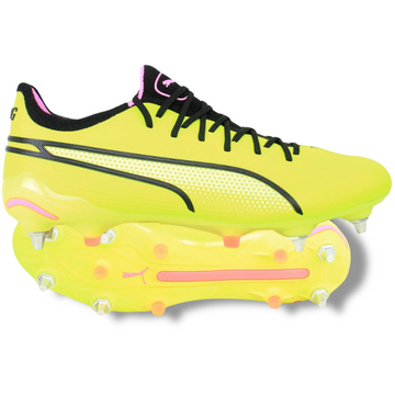 Puma King Ultimate MxSG - Elite Phenomenal - Electric Lime/Puma Black/Poison Pink