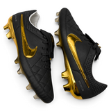 Nike Tiempo Legend V FG Elite "10R Touch of Gold - Metallic Summit White/Metallic Gold Coin LIMITED EDITION" (Copy)