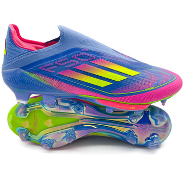 Adidas F50+ Elite Laceless FG - Blue Fusion/Lucid Lemon/Lucid Pink