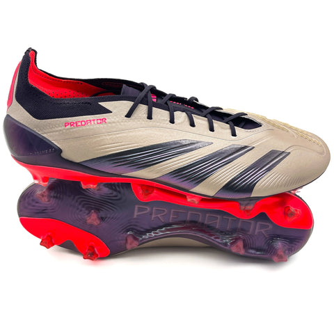 Adidas Predator Elite FG - Vivid Horizon - Platinum Metallic/Aurora Black/Carbon – Boots Plug, photo 1